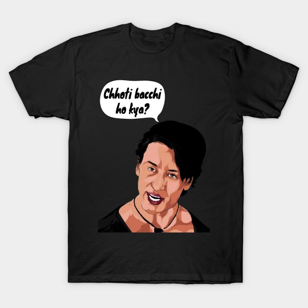 Cchoti Bacchi Ho Kya Funny Viral Meme Hindi Movie Dialogue Heropanti Tiger Shroff T-Shirt by JammyPants